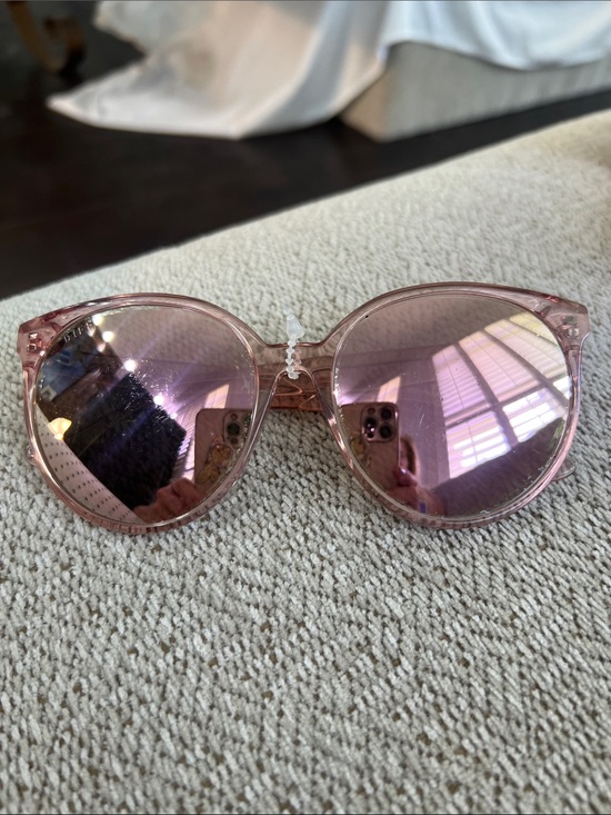 Diff Eyewear Accessories - Diff Eyewear Pink Oversized Sunglasses